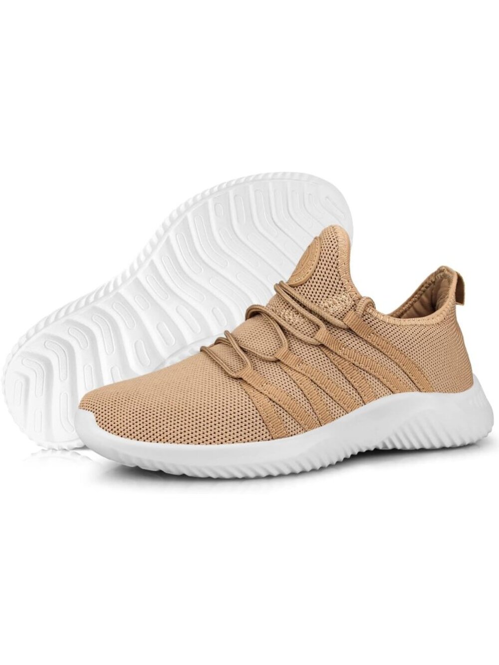 Women's Sandy Mesh Breathable Lightweight Non Slip Walking Fashion Sneakers - Picture 4 of 6